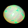 0.61 Ct. Round Cabochon Natural Multi Color Opal Sudan