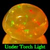 1.20 Ct. Oval Cab Natural Multi Color Opal Sudan Gem