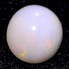 1.35 Ct. Round Cab Natural Multi Color Opal Unheated
