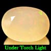 Unheated 5.20 Ct. Oval Natural Multi Color Opal Sudan