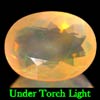 Unheated 0.90 Ct. Oval Natural Multi Color Opal Sudan