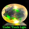 Unheated 0.40 Ct. Oval Natural Multi Color Opal Sudan
