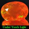 Unheated 0.72 Ct. Oval Natural Multi Color Opal Sudan