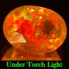 0.84 Ct. Oval Natural Multi Color Opal Sudan Unheated