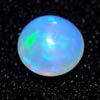 0.78 Ct. Round Cabochon Natural Multi Color Opal Sudan