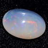 Unheated 1.54 Ct. Oval Cab Natural Gem Multi Color Opal