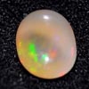 Unheated 1.53 Ct. Oval Cab Natural Gem Multi Color Opal