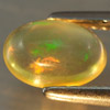 1.05 Ct. Oval Cab Natural Gem Multi Color Opal Unheated