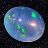 1.83 Ct. Oval Cab Natural Gem Multi Color Opal Unheated