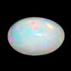 0.98 Ct. Oval Cab Natural Gem Multi Color Opal Unheated