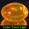 0.71 Ct. Oval Cab Natural Gem Multi Color Opal Unheated