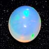 0.80 Ct. Oval Cab Natural Gem Multi Color Opal Unheated
