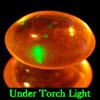 1.02 Ct. Oval Cab Natural Gem Multi Color Opal Unheated