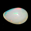 0.94 Ct. Pear Cabochon Natural Multi Color Opal Sudan