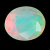 0.81 Ct. Oval Natural Multi Color Opal Sudan Unheated