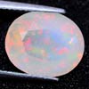 Unheated 3.58 Ct. Oval Natural Multi Color Opal Beauteous