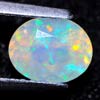 0.67 Ct. Oval Natural Multi Color Opal Sudan Unheated