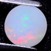 0.76 Ct. Round Natural Multi Color Opal Sudan Unheated