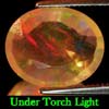 2.86 Ct. Oval Natural Multi Color Opal Unheated Sudan