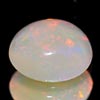 Unheated 0.57 Ct. Oval Cab Natural Multi Color Opal Gem