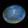 Unheated 1.93 Ct. Oval Cab Natural Multi Color Opal Gem