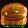 Unheated 1.10 Ct. Oval Cab Natural Multi Color Opal Gem