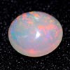 Unheated 0.82 Ct. Oval Cab Natural Multi Color Opal Gem