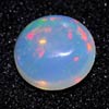 Unheated 0.70 Ct. Round Cab Natural Multi Color Opal