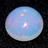 Unheated 1.37 Ct. Round Cab Natural Multi Color Opal
