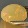 Unheated 1.78 Ct. Oval Cab Natural Multi Color Opal Gem