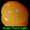 Unheated 0.77 Ct. Oval Cab Natural Multi Color Opal Gem