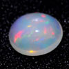 0.70 Ct. Oval Cab Natural Gem Multi Color Opal Unheated