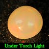 0.66 Ct. Oval Cab Natural Gem Multi Color Opal Unheated