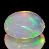 Unheated 0.53 Ct. Oval Cab Natural Multi Color Opal Gem