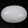 0.72 Ct. Oval Cab Natural Gem White Color Opal Unheated