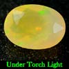 0.83 Ct. Oval Natural White Color Opal Sudan Unheated