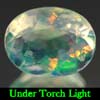 0.61 Ct. Oval Natural Multi Color Opal Sudan Unheated