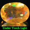 0.75 Ct. Oval Natural Multi Color Opal Sudan Unheated