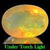 0.61 Ct. Oval Natural Multi Color Opal Sudan Unheated