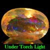 0.92 Ct. Oval Natural Multi Color Opal Sudan Unheated