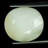 7.83 Ct. Oval Natural White Yellow Opal Sudan Unheated