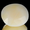 4.57 Ct. Oval Natural White Yellow Opal Sudan Unheated