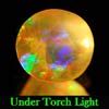 Unheated 0.69 Ct. Oval Natural Multi Color Opal Sudan