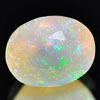Unheated 0.73 Ct. Oval Natural Multi Color Opal Sudan