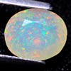 Unheated 0.75 Ct. Oval Natural Multi Color Opal Sudan