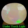 Unheated 0.79 Ct. Oval Natural Multi Color Opal Sudan