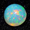 0.84 Ct. 6.3 Mm Natural Multi Color Opal Sudan Unheated