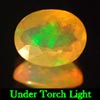 1.05 Ct. Oval Natural Multi Color Opal Sudan Unheated