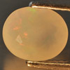 Natural Multi Color Opal Gemstones 1.02 Ct. Oval Shape 8 x 6.8 Mm.