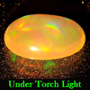 2.91 Ct. Oval Cabochon Natural Multi Color Opal Unheated